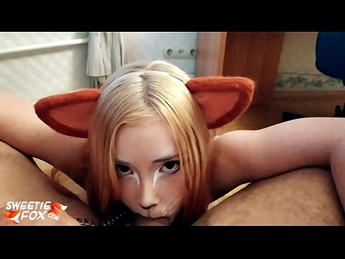 ❤️ Kitsune loro dick na kụkọba n'ọnụ ya Mmekọahụ  ️❤
